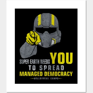 Spread Managed Democracy Posters and Art